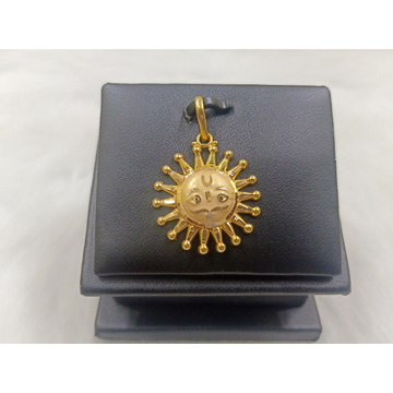 18 Carat Gold Surya Pendent by 