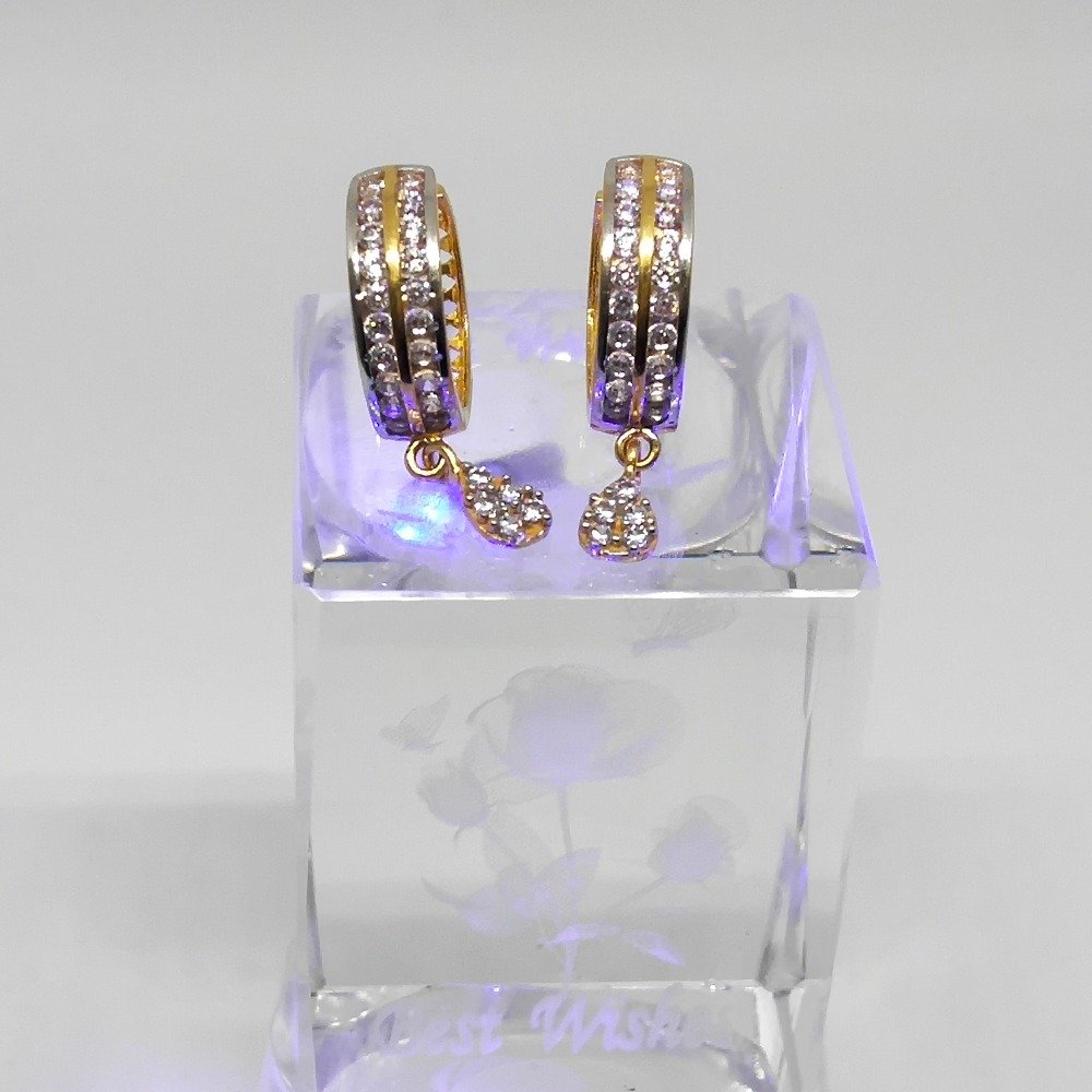 18KT gold stylish bali earring dj-e010