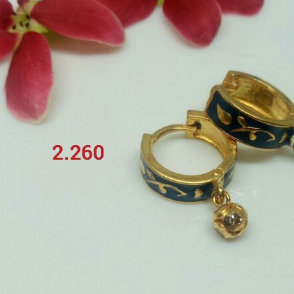 18K Gold Work Wear Unique Earrings