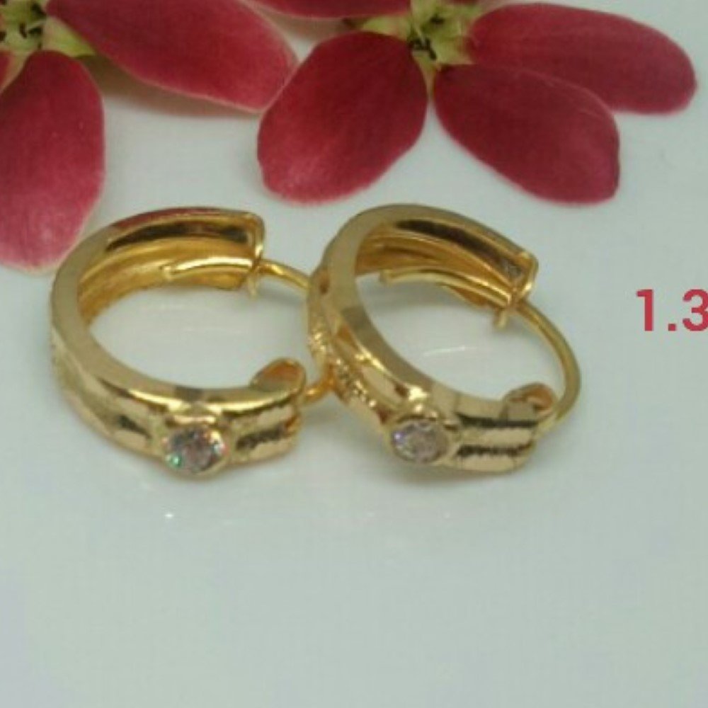 18K Gold Classy Design Earrings