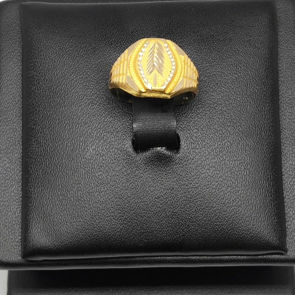Buy Fancy White Cz Stone Elegant Gents Ring Gj0128 Online | Goutham  Jewellers - JewelFlix